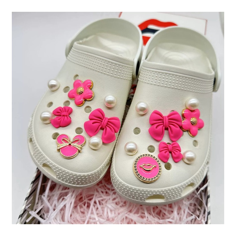 Mini Safety Pin Sneaker Lace Accents footwear trim style