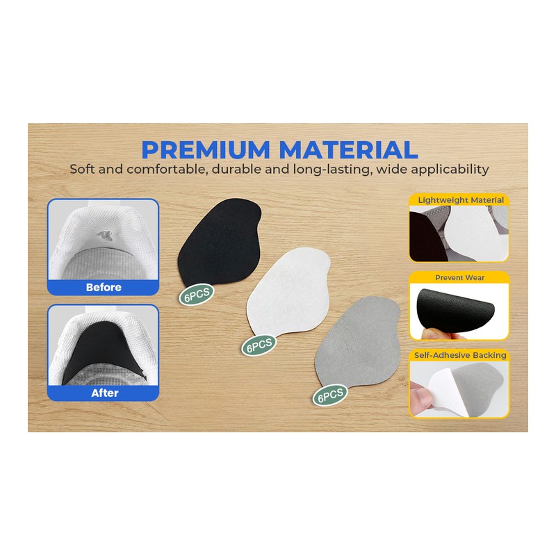 Anti-Friction Heel Hole Repair Self-Adhesive Patch footwear trim style