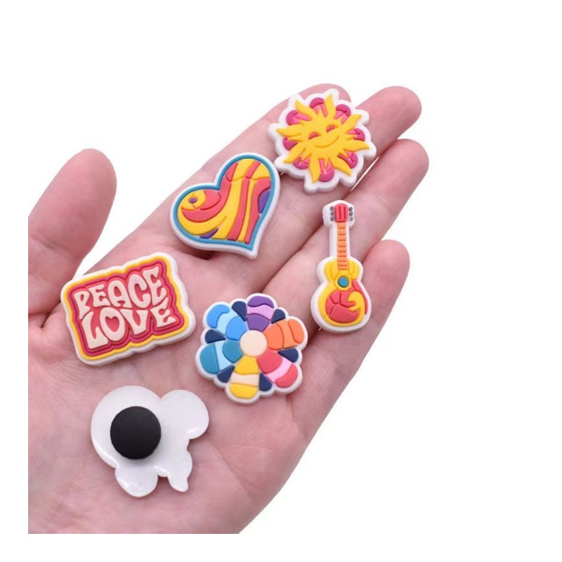 Original-Design Molded PVC Clog Shoe Charms footwear trim style