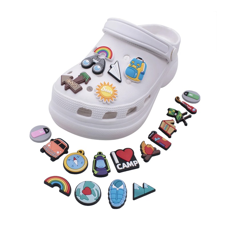 Motion-Activated Flashing LED Clog Charm footwear trim style