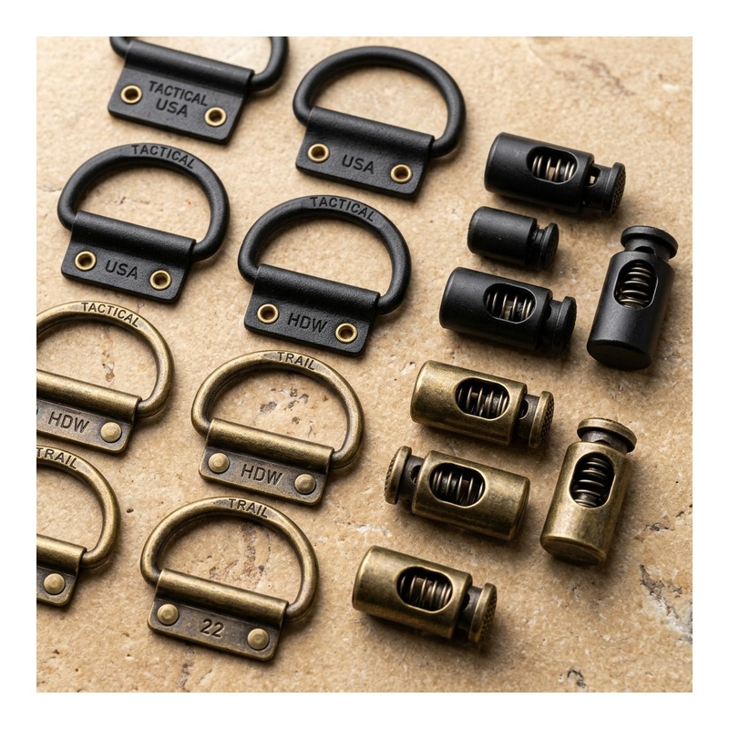 Representative footwear eyelets and hardware product examples