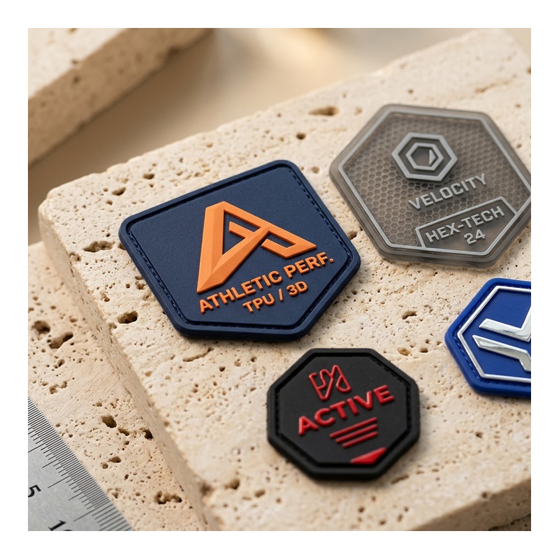 3D TPU badge style reference NK-PAT-01