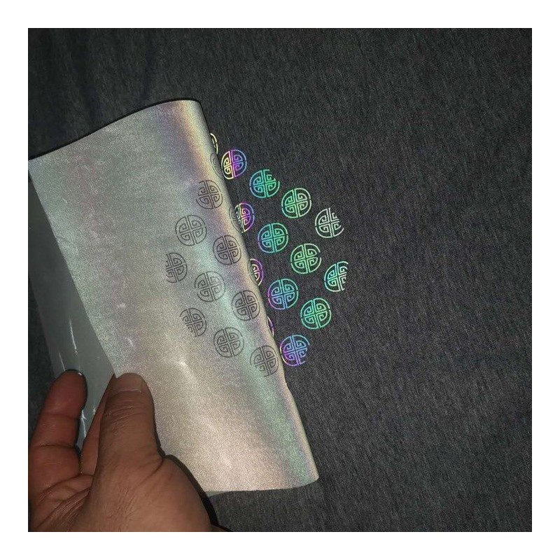 Multi-Color Screen Printed Reflective Transfer footwear trim style