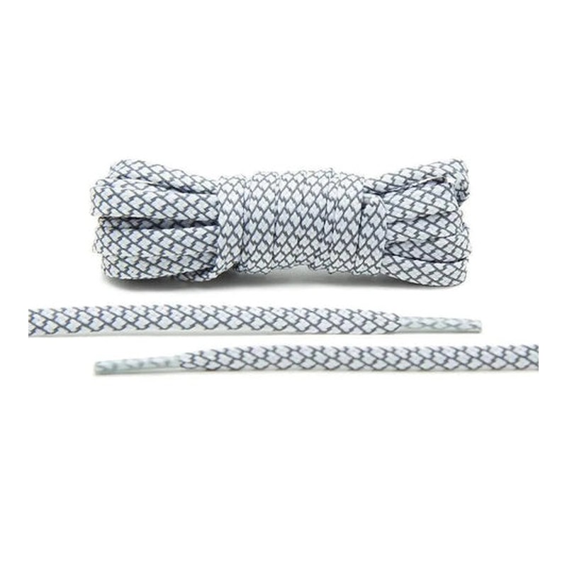 Snow White Micro-Dot Safety Reflective Laces footwear trim style