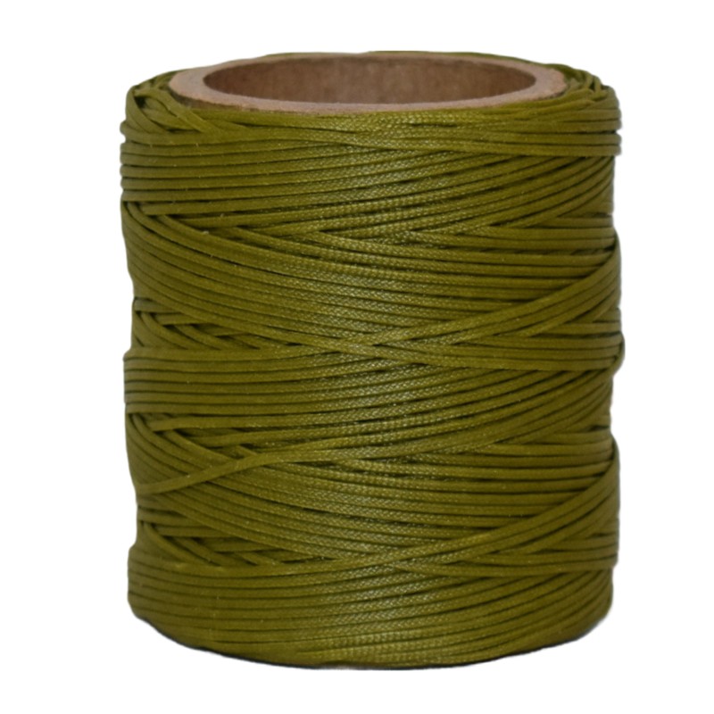 Military Olive Waxed Tactical Cord footwear trim style