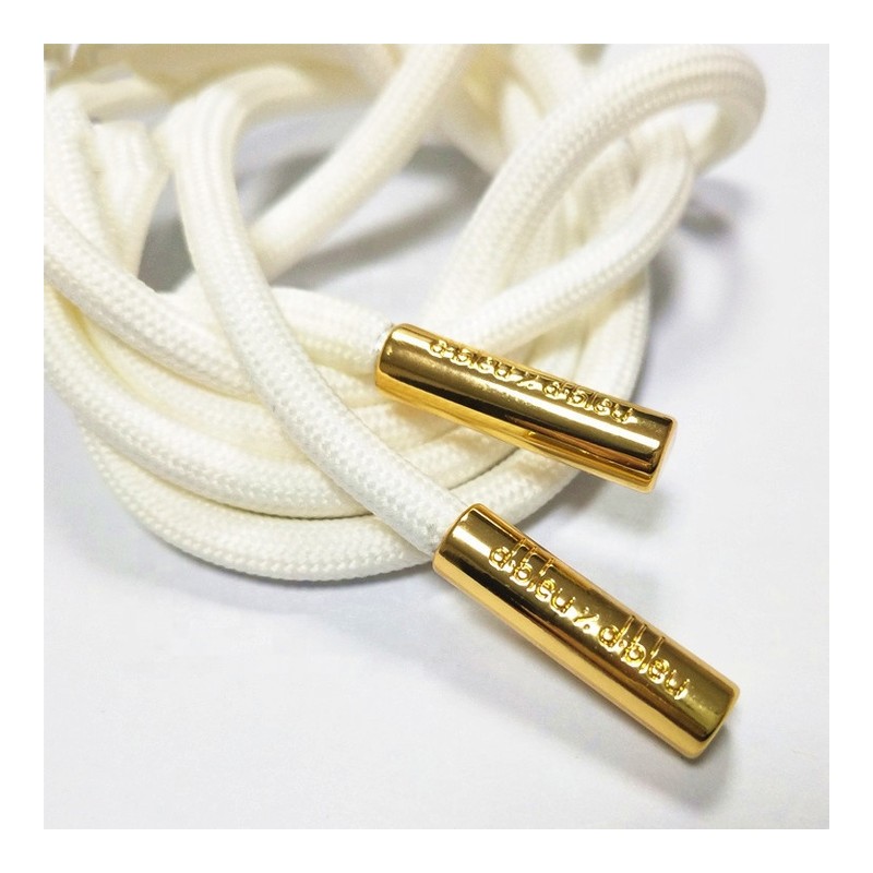 Gunmetal Black Brushed CNC Zinc Alloy Aglets footwear trim style