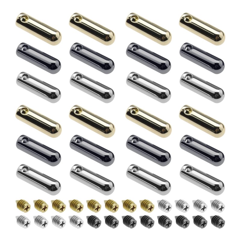 Detachable Screw-In Reusable Metal Aglet Kit footwear trim style