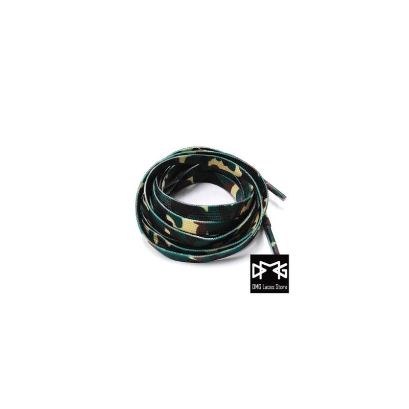 Earth-Tone Camouflage Braided Shoelaces footwear trim style