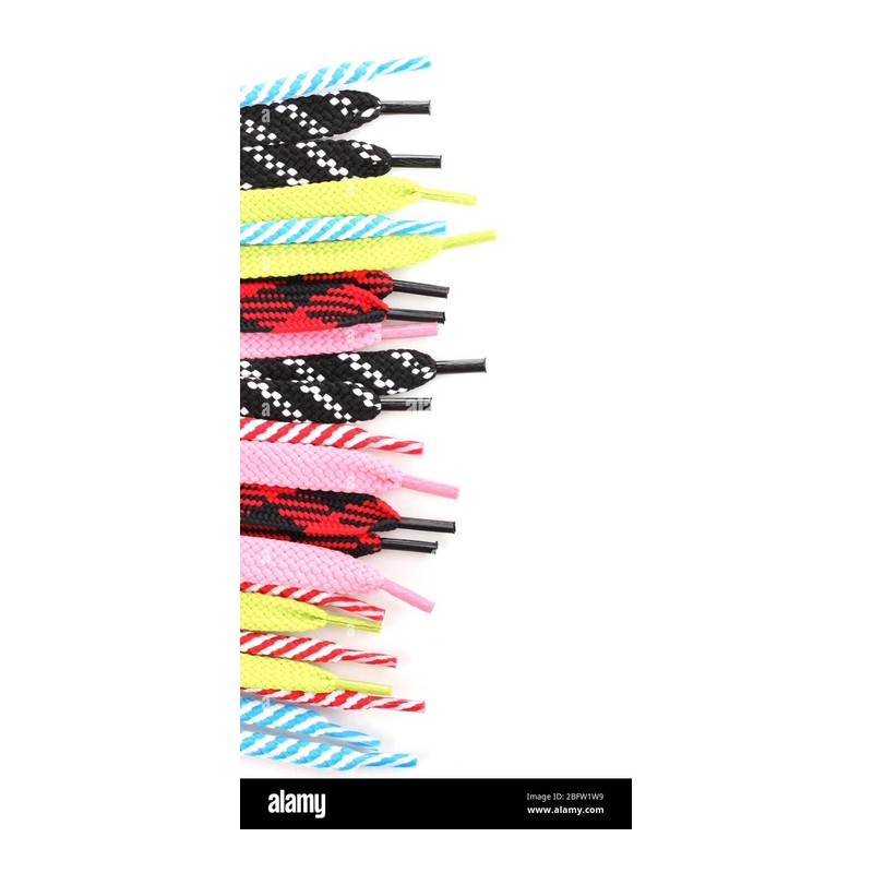 Two-Tone Ripple Texture Running Shoelaces footwear trim style